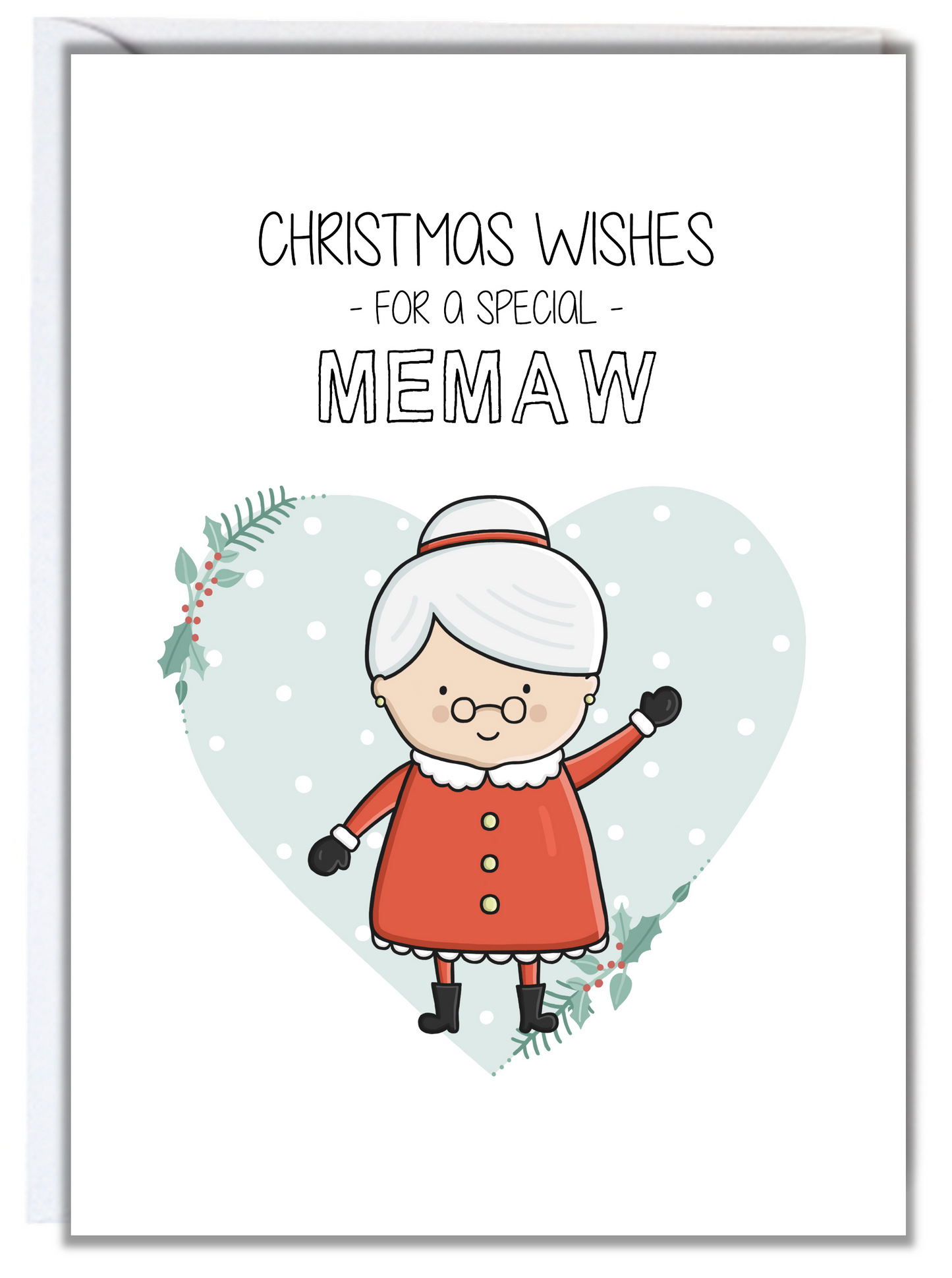 Snowman Grandma Christmas Card