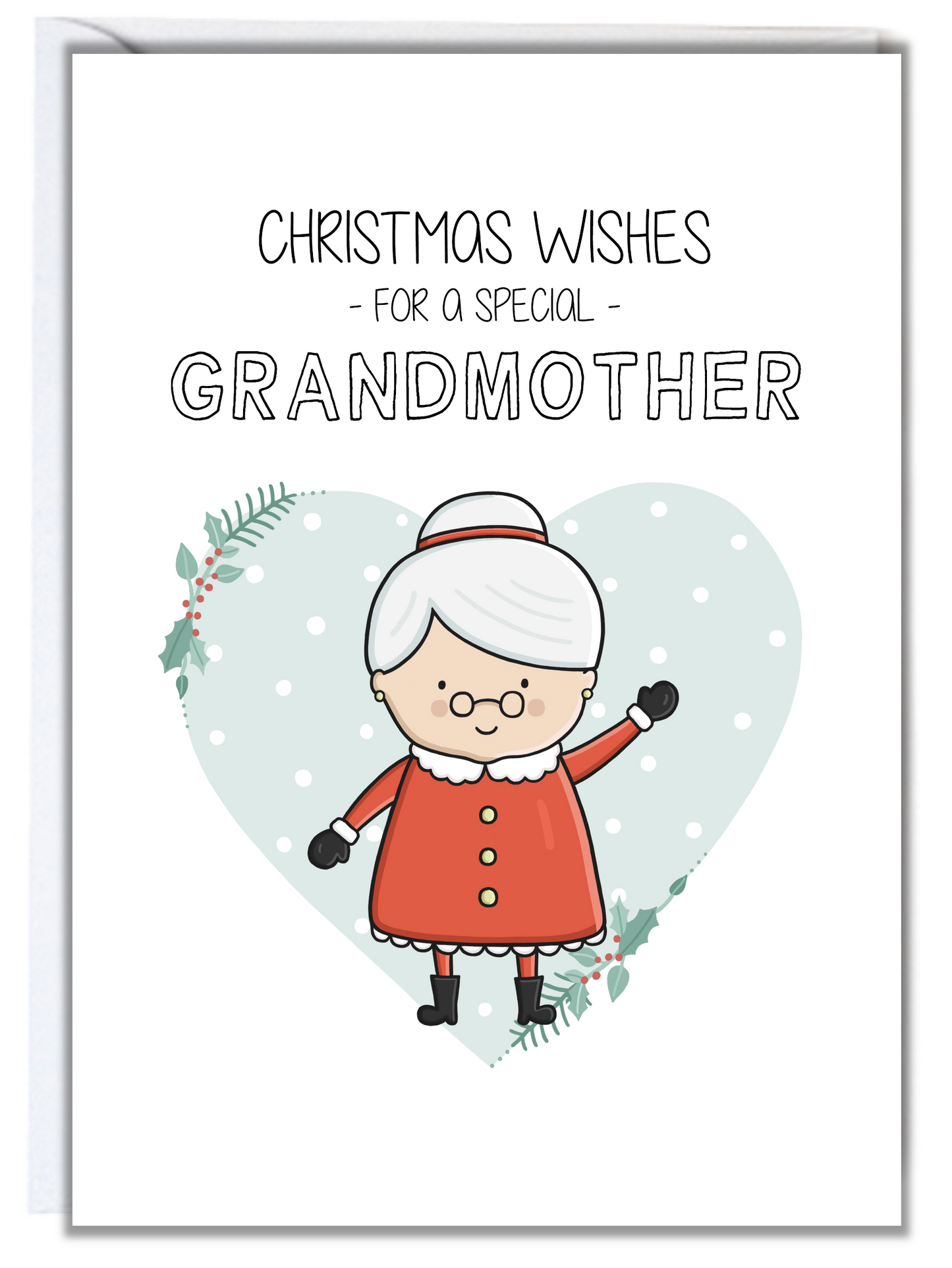 Snowman Grandma Christmas Card