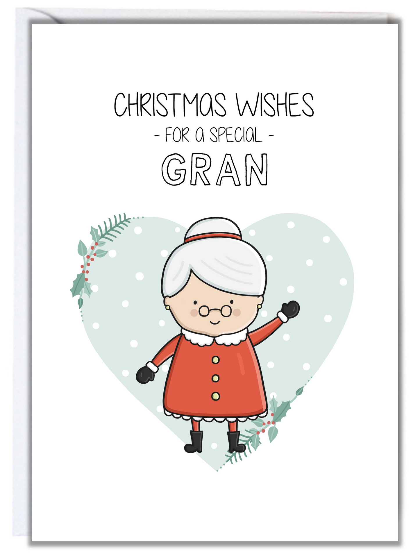 Snowman Grandma Christmas Card
