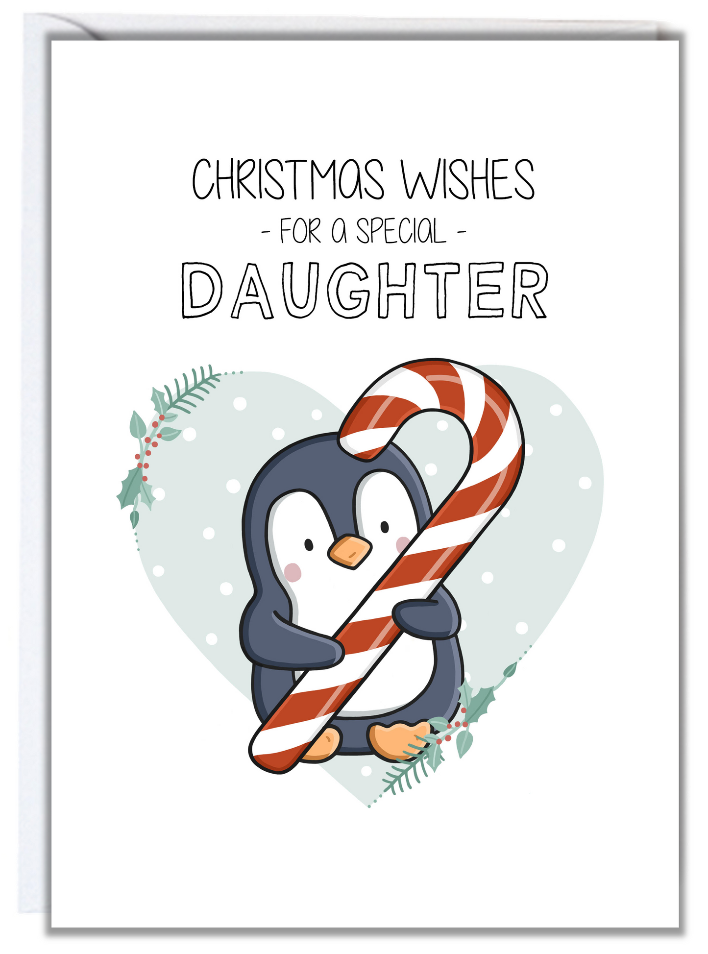 Penguin Daughter Christmas Card